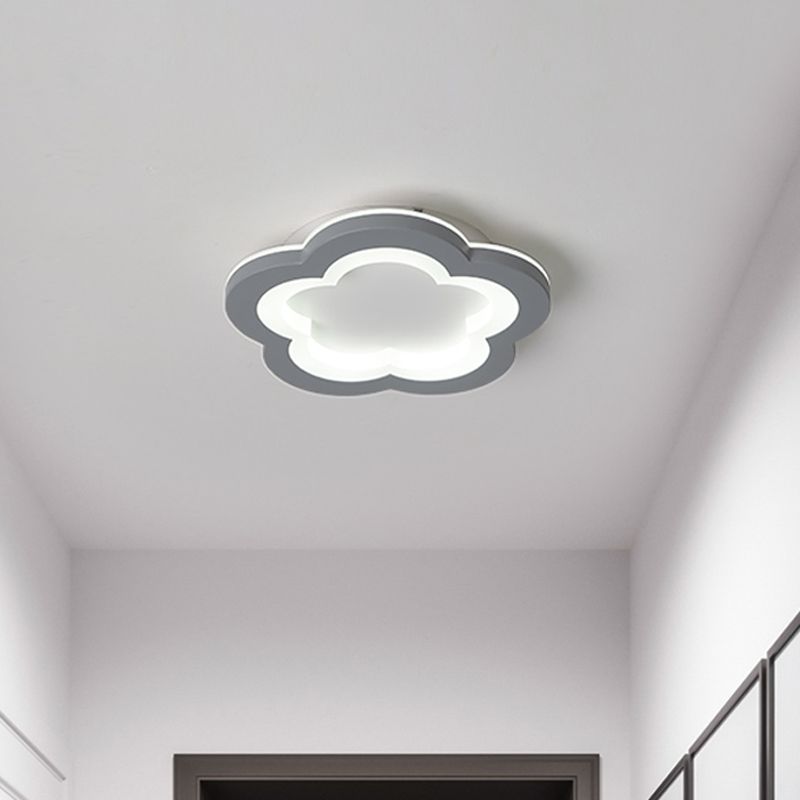 Quinn Moderne Design LED Plafondlamp Grijs Acryl Woonkamer Keuken