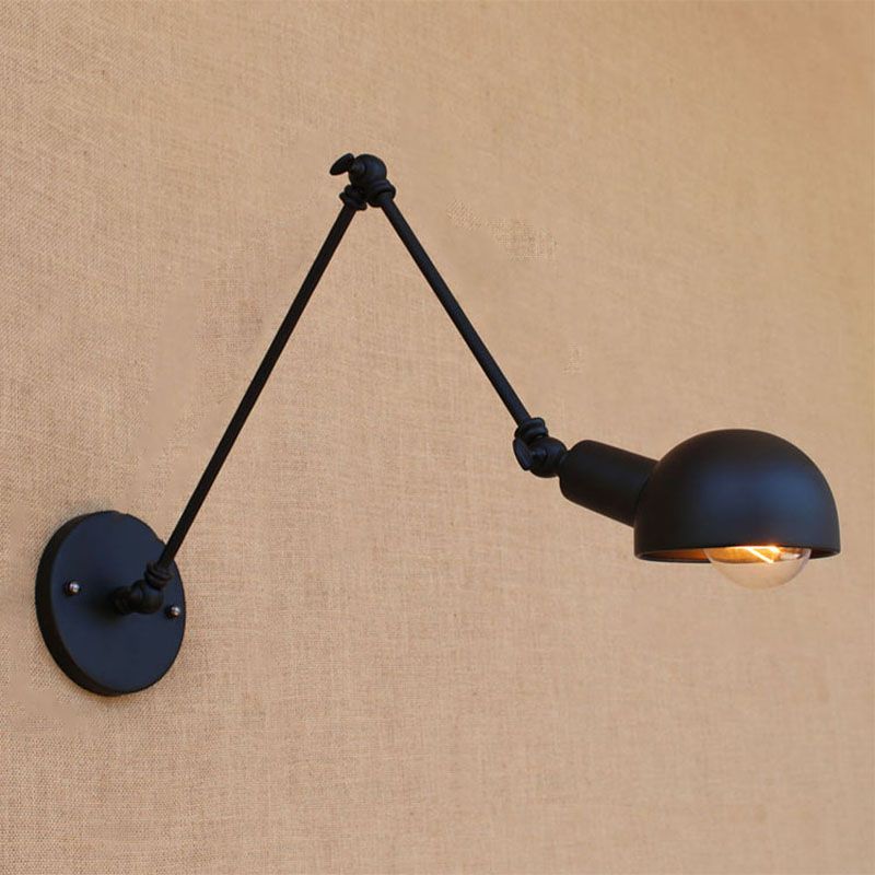 Brady Minimalistisch Wandlamp Metaal Zwart Bedroom Slaapkamer/Woonkamer
