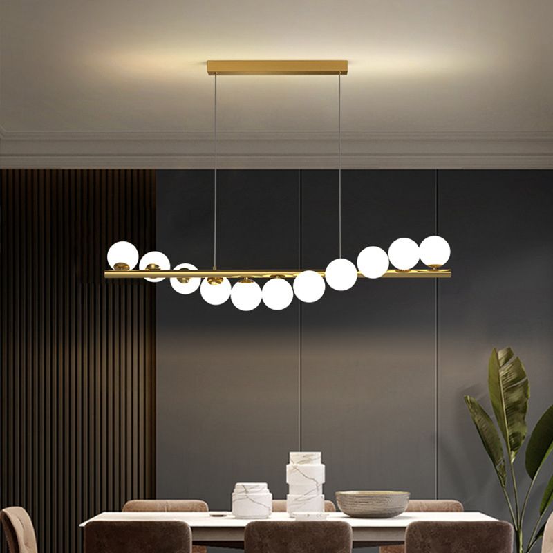Valentina Moderne Design Hanglamp Goud Metaal/Glas Slaapkamer/Studeerkamer