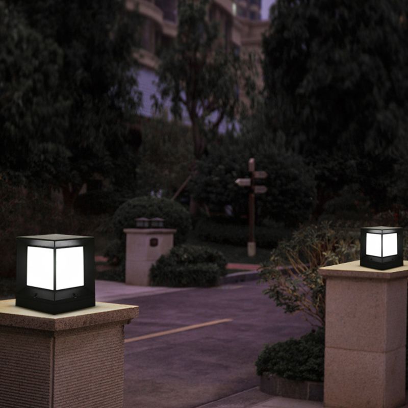 Riley Moderne LED Buitenlamp Bruin Metaal/Acryl Tuin/Stoeprand/Balkon