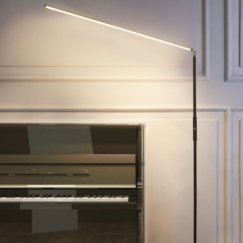 Edge Industriele LED Vloerlamp Zwart/Wit Woon/Slaapkamer Metaal&Acryl