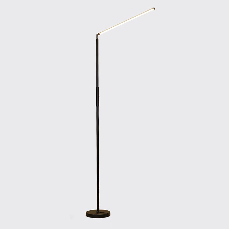 Edge Industriele LED Vloerlamp Zwart/Wit Woon/Slaapkamer Metaal&Acryl
