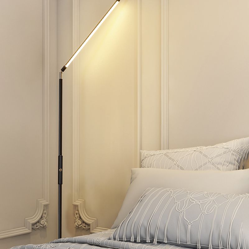 Edge Industriele LED Vloerlamp Zwart/Wit Woon/Slaapkamer Metaal&Acryl