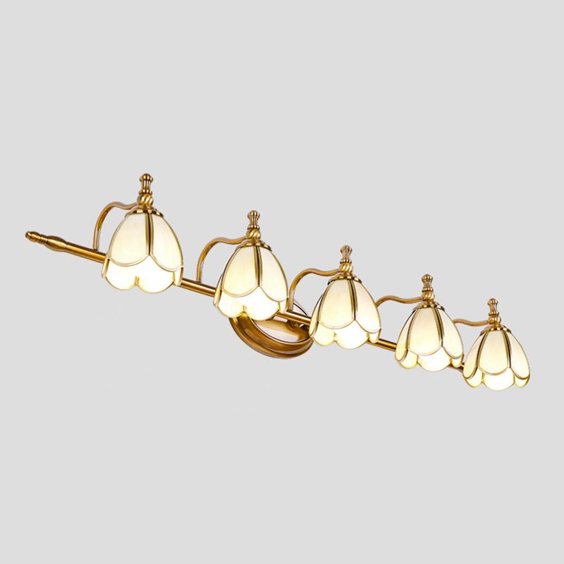 Félicie Design Bloem LED Wandlamp Metaal/Glas Geel/Wit Slaap/Woon/Badkamer