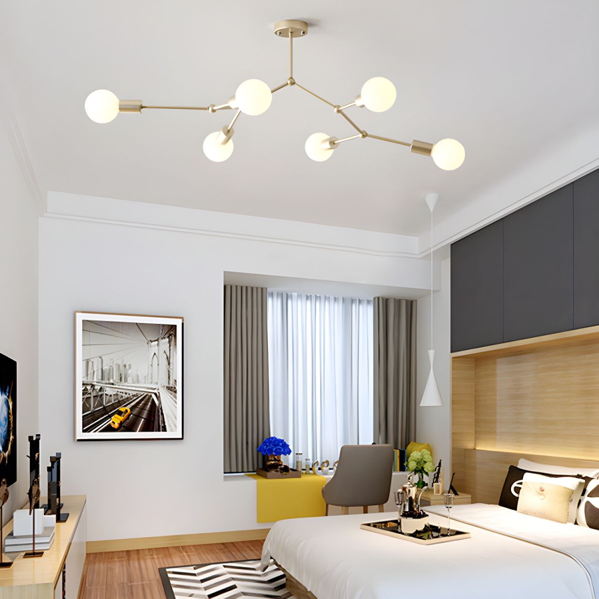 Valentina Industrie Design LED Hanglamp Zwart Metaal Woonkamer