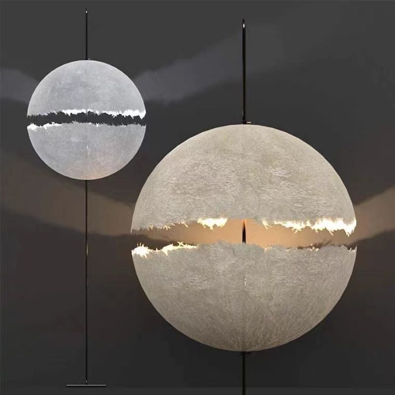 Elif Moderne Bol LED Vloerlamp Goud Zilver Metaal Slaapkamer Eetkamer