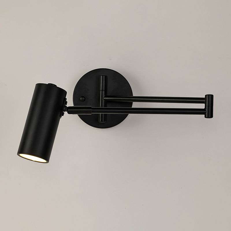 Freja Moderne Wandlamp Kegel Metaal Verstelbaar Zwart/Goud Slaapkamer/Woonkamer
