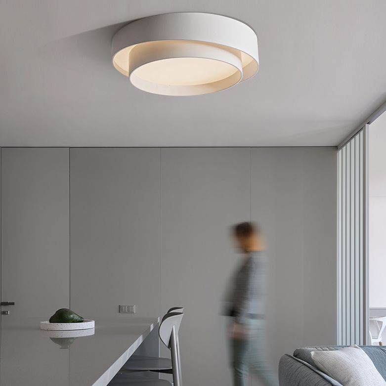 Quinn Moderne Design LED Plafondlamp Metaal Wit Woonkamer Keuken