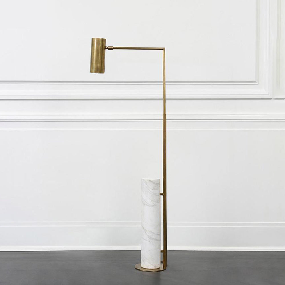 Salgado Moderne Design LED Minimalistische Gouden Vloerlamp Metaal Marmer Woon/Eet/Slaapkamer