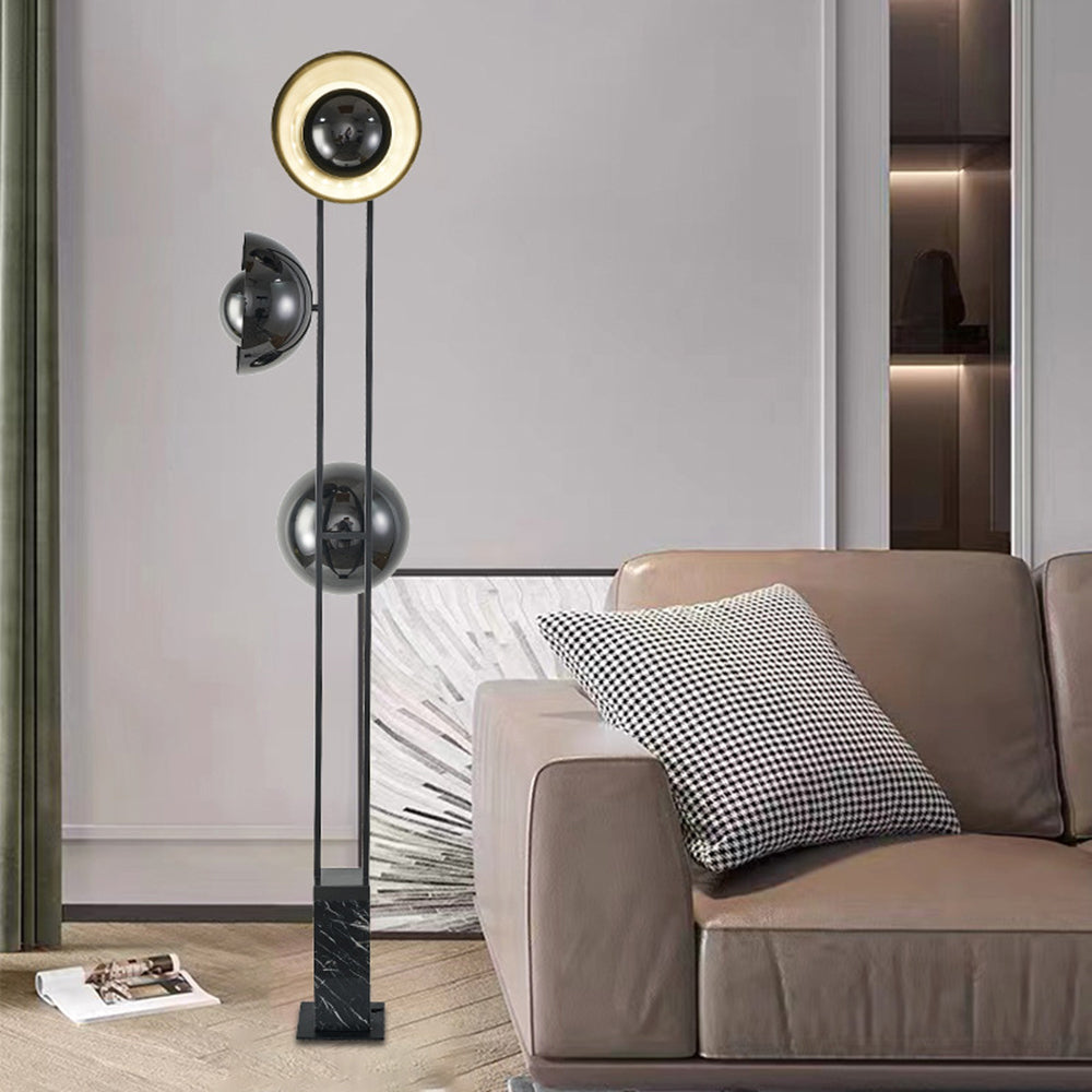 Salgado Moderne LED Vloerlamp Zwart Metaal Woonkamer Slaapkamer