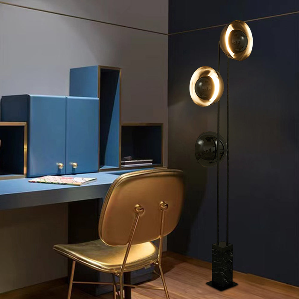 Salgado Moderne LED Vloerlamp Zwart Metaal Woonkamer Slaapkamer