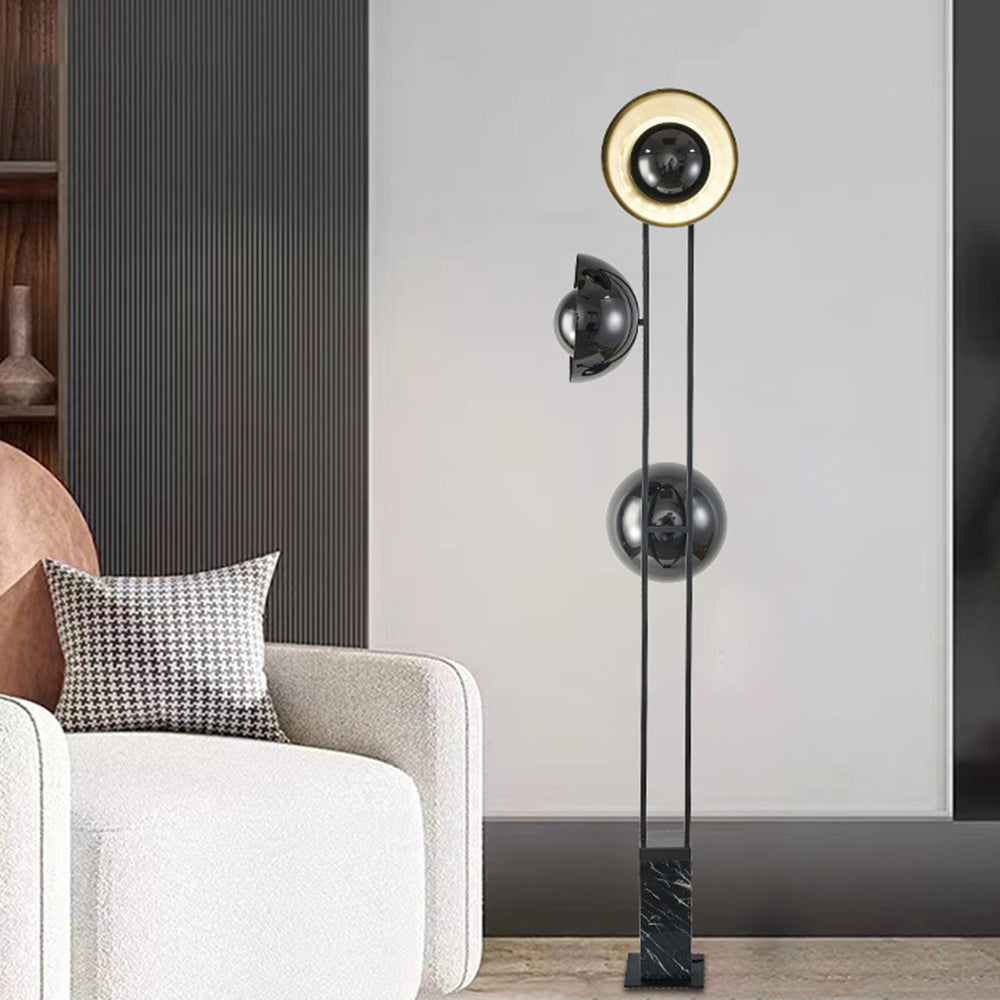 Salgado Moderne LED Vloerlamp Zwart Metaal Woonkamer Slaapkamer