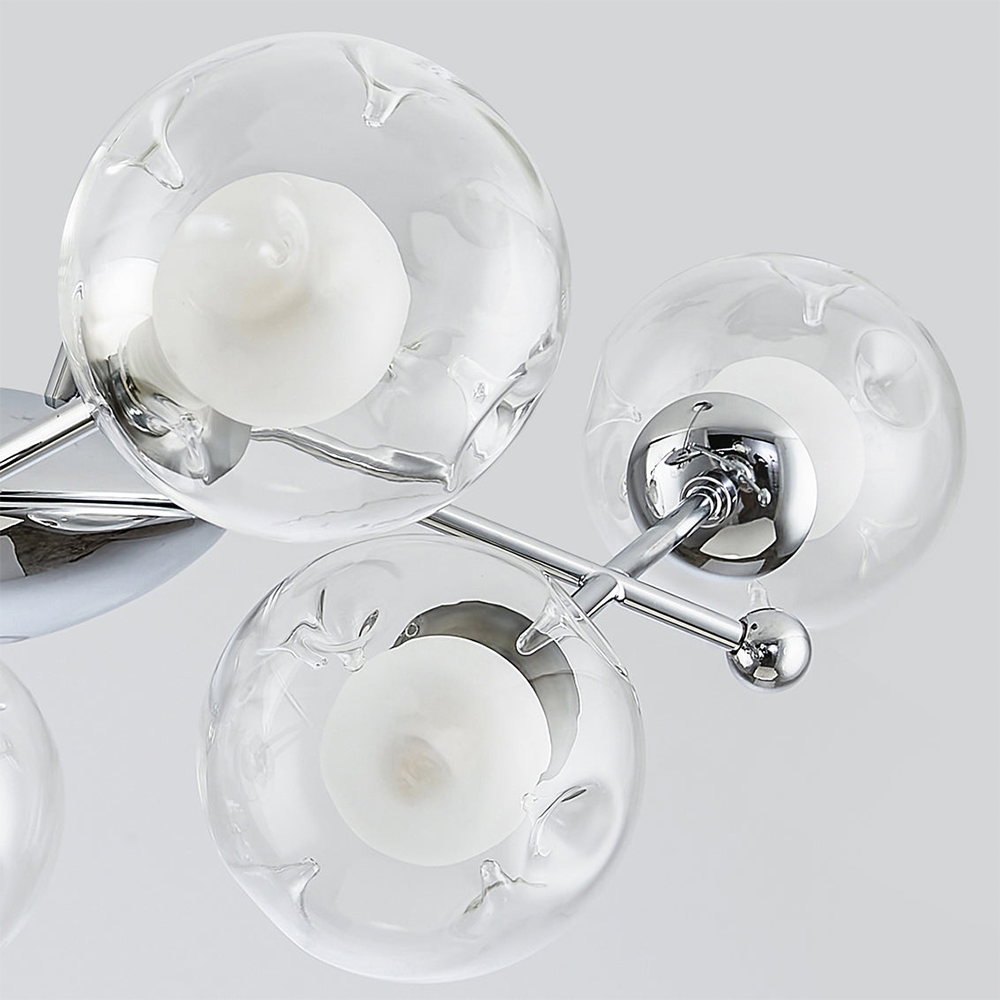 Valentina Nordic Bauhaus Kroonluchters Metaal Glas Woonkamer
