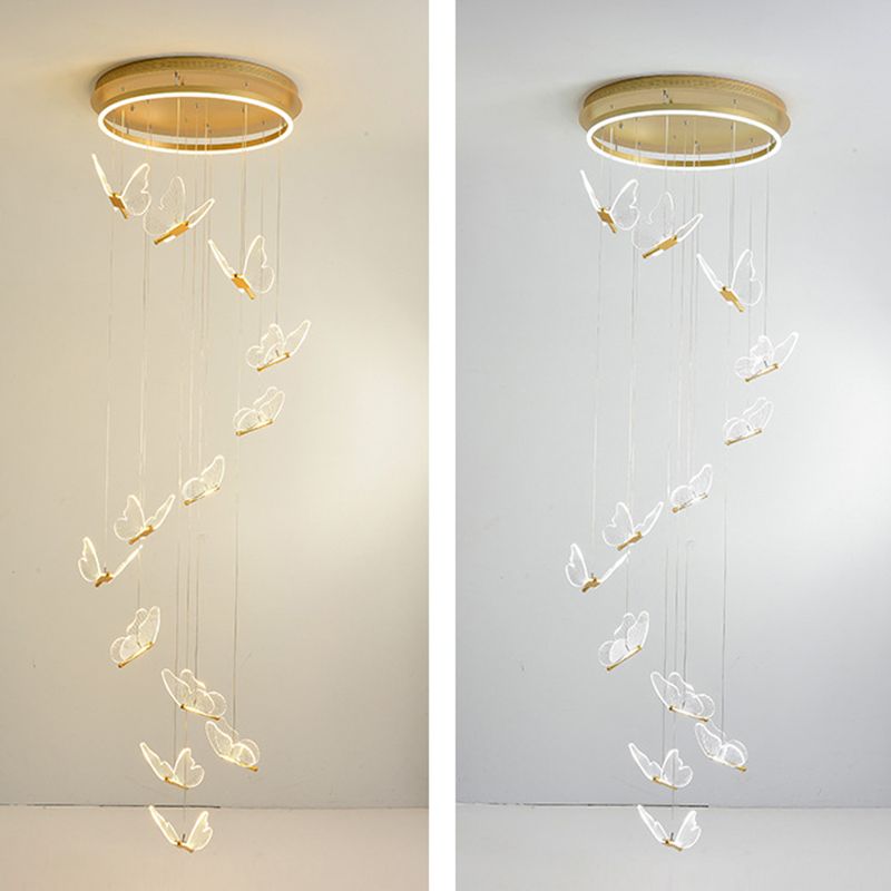 Olivia Vintage Design LED Hanglamp Metaal Goud Slaapkamer Woonkamer