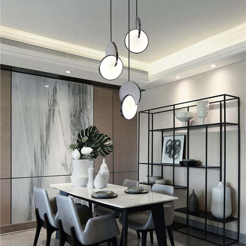 Welsh Ronde LED Hanglampen Goud Zilver Metaal Eetkamer Woonkamer