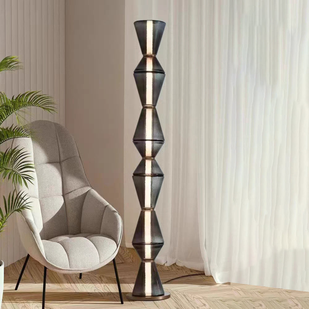 Evette Scandinavisch Modern LED Hanglamp/Vloerlamp/Tafellamp Zwart Metaal/Glas