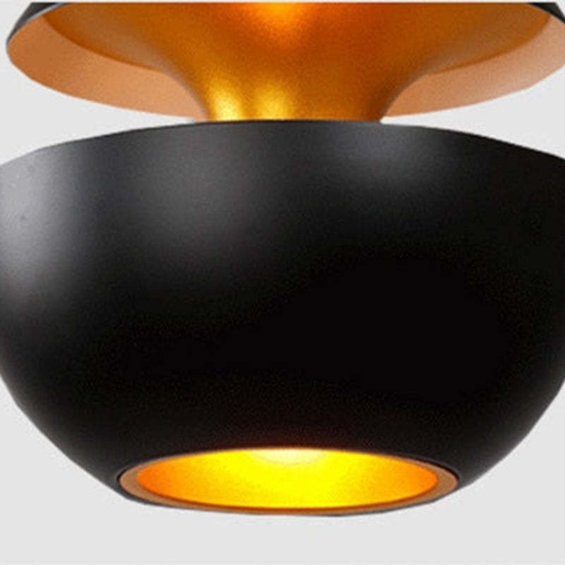 Nazifa Modene LED Hanglamp Zwart/Wit Metaal Slaap/Eet/Woonkamer