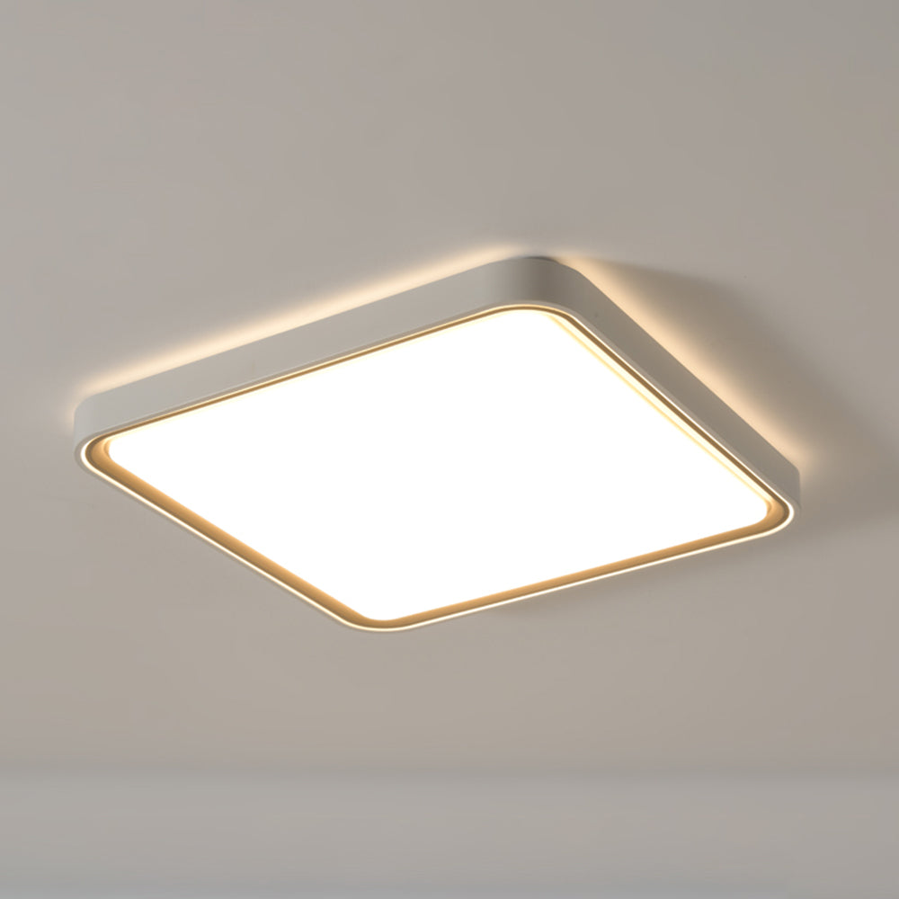 Quinn Minimalistisch Rond/Vierkant LED Plafondlamp Metaal/Acryl Wit Slaap/Woon/Eetkamer