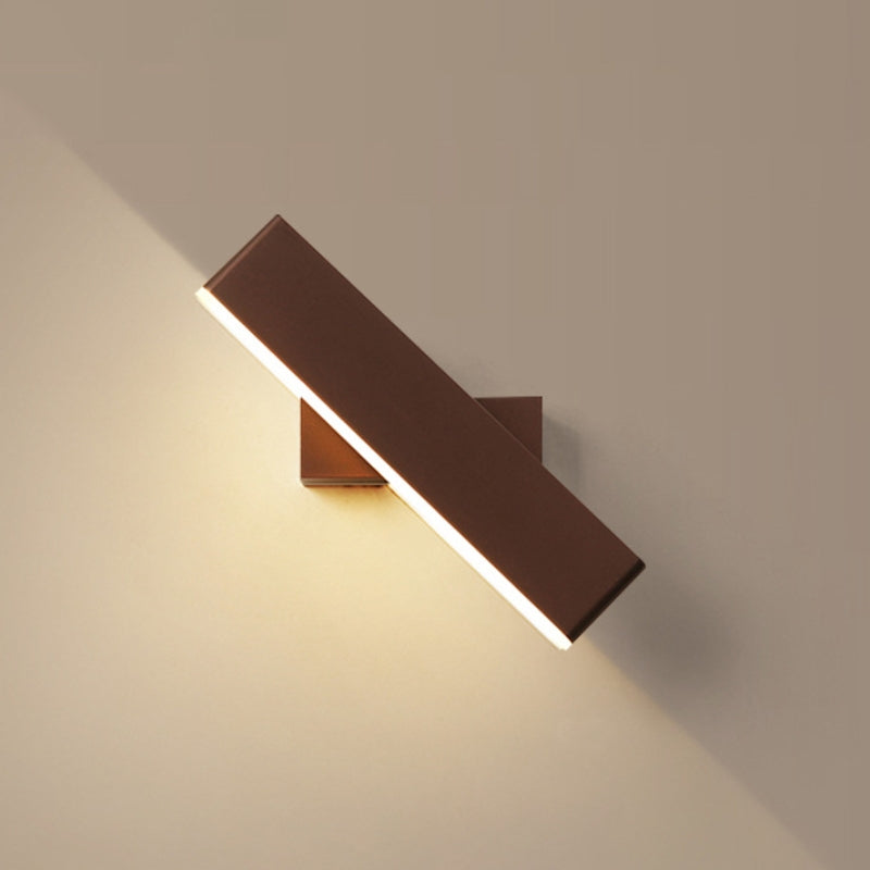 Aqsa Moderne Design LED Wandlampen Gouden Metaal Hout Woonkamer