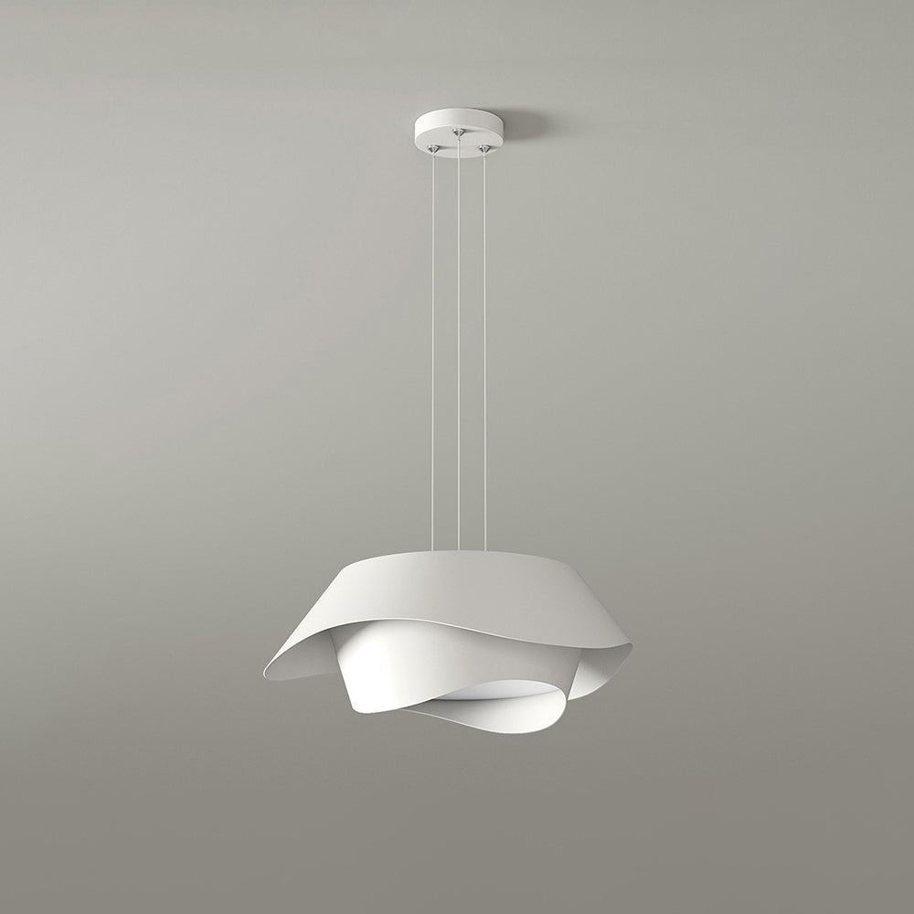 Bella Art Deco Bloemvorm Metalen Hanglamp, Wit, Woonk/Eetk/ Slaapkamer
