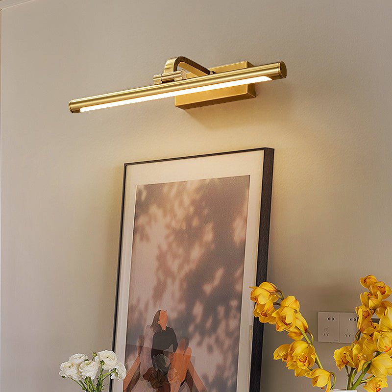 Geth goudkleurige wandlamp met oplaadbare batterij