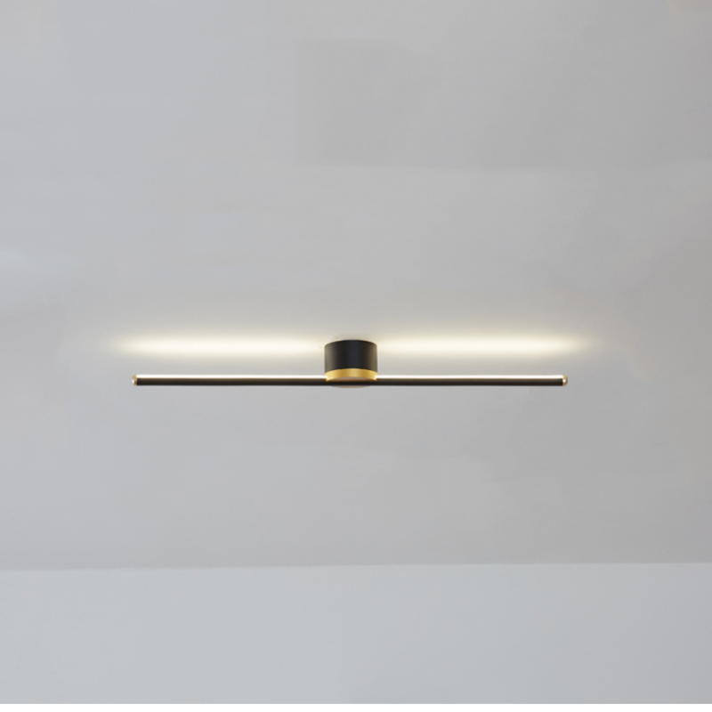 Edge Industriele LED Plafondlamp Zwart/Wit Woon/Slaapkamer Metaal&Kiezelzuurgel