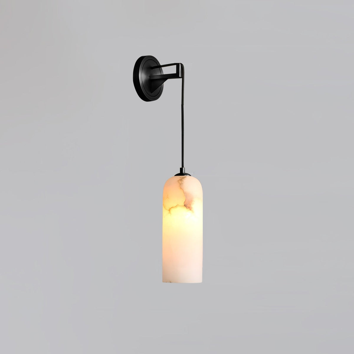 Haelion wandlamp met albasten lampenkap