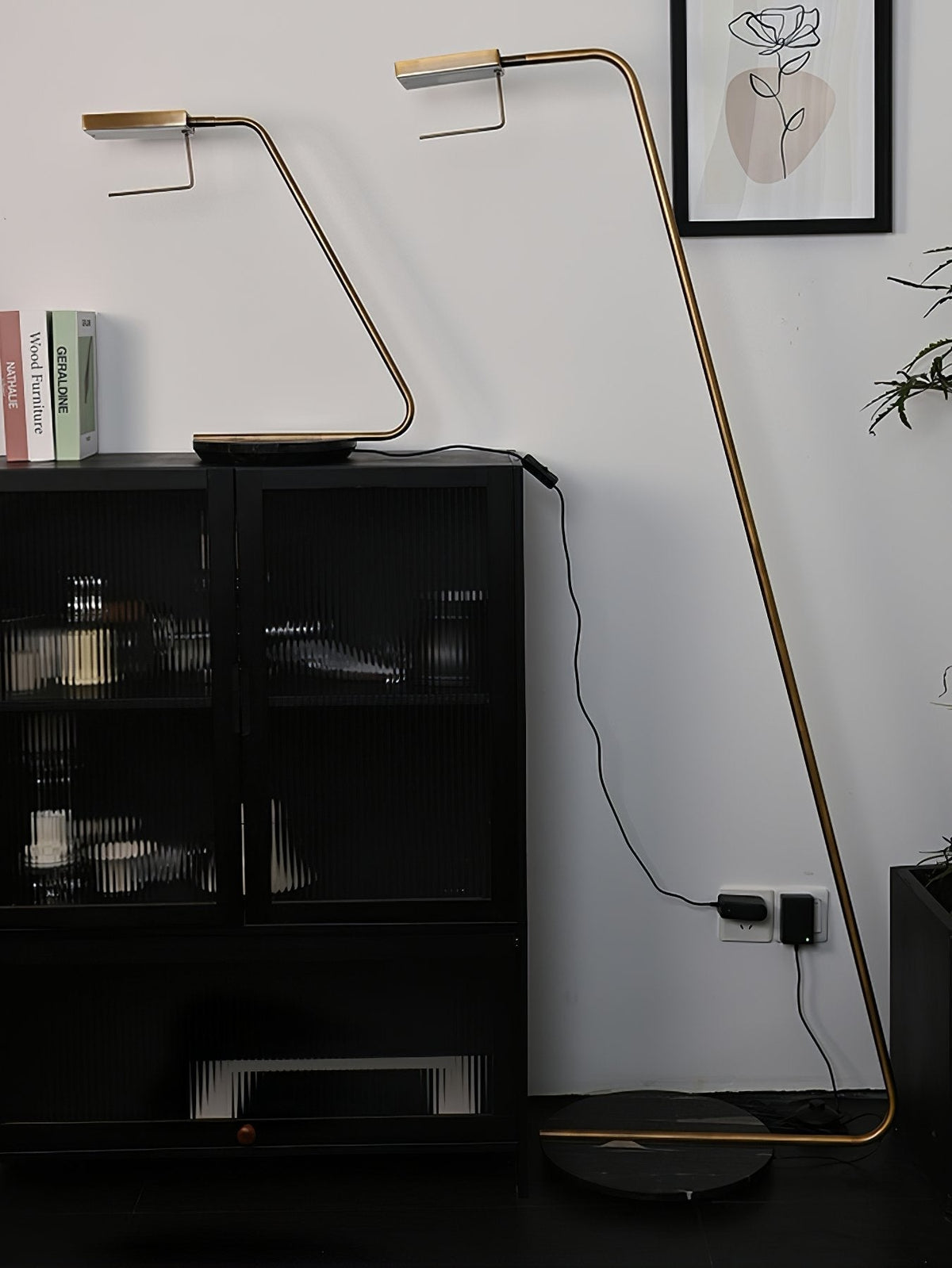Petivine minimalistisch Marmeren vloerlamp
