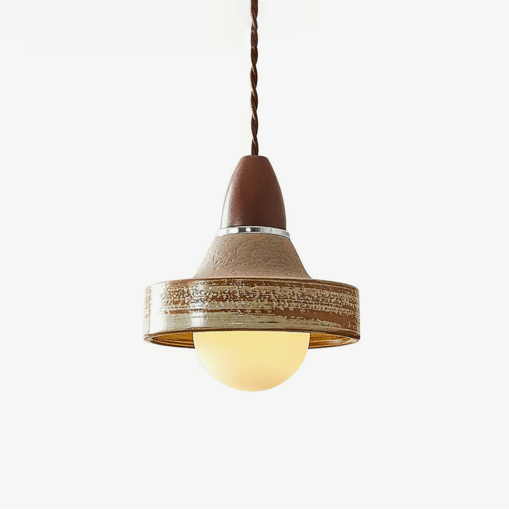 Sierra Premium Noordse kunst keramiek hout hanglamp