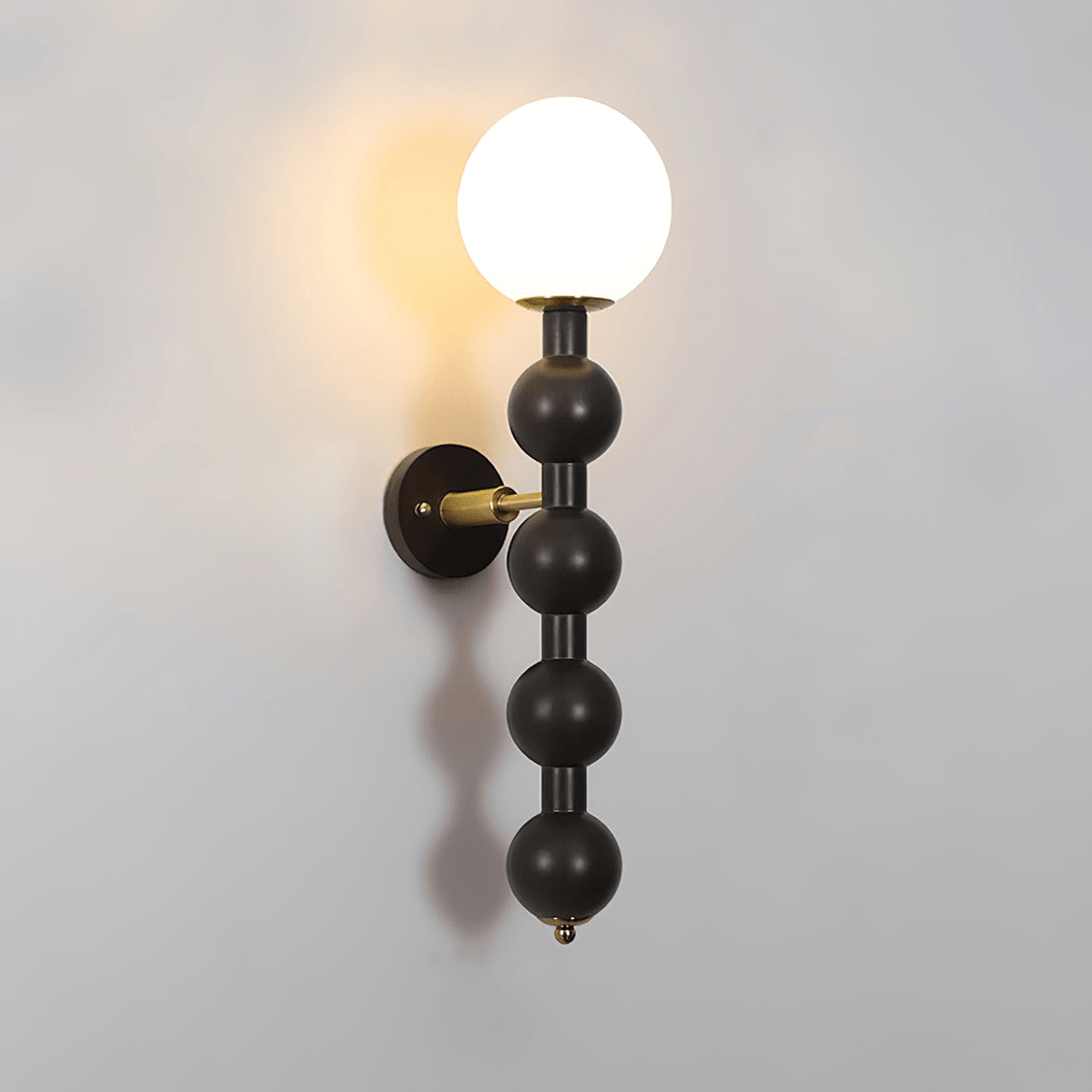 Olaeia moderne minimalistische wandlamp met bubbly houten glas