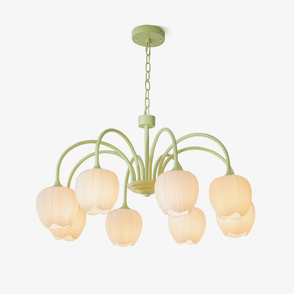 Eiraine kroonluchter Tulip Matcha glas