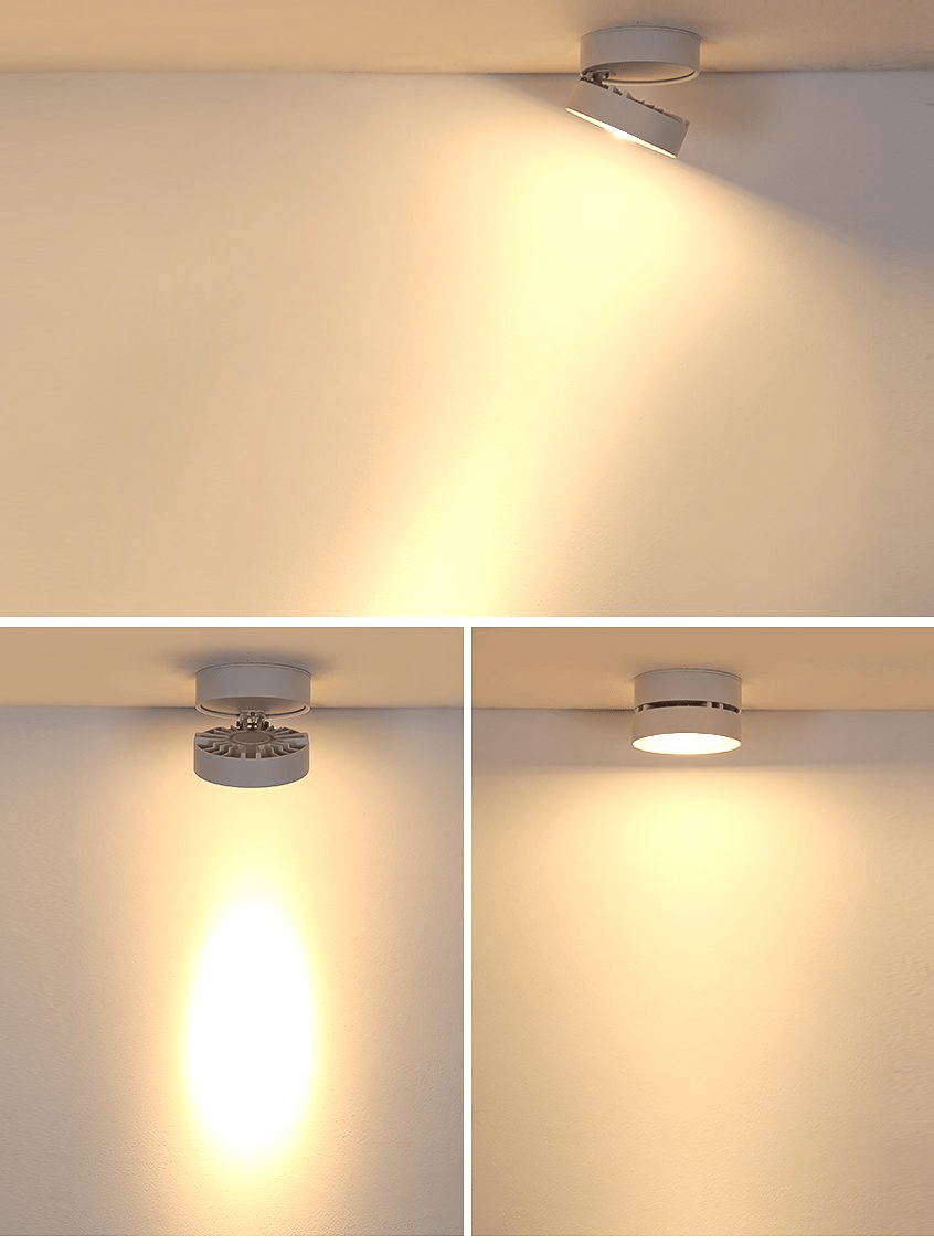 Kex LED-plafondlamp rond draaibaar verstelbaar