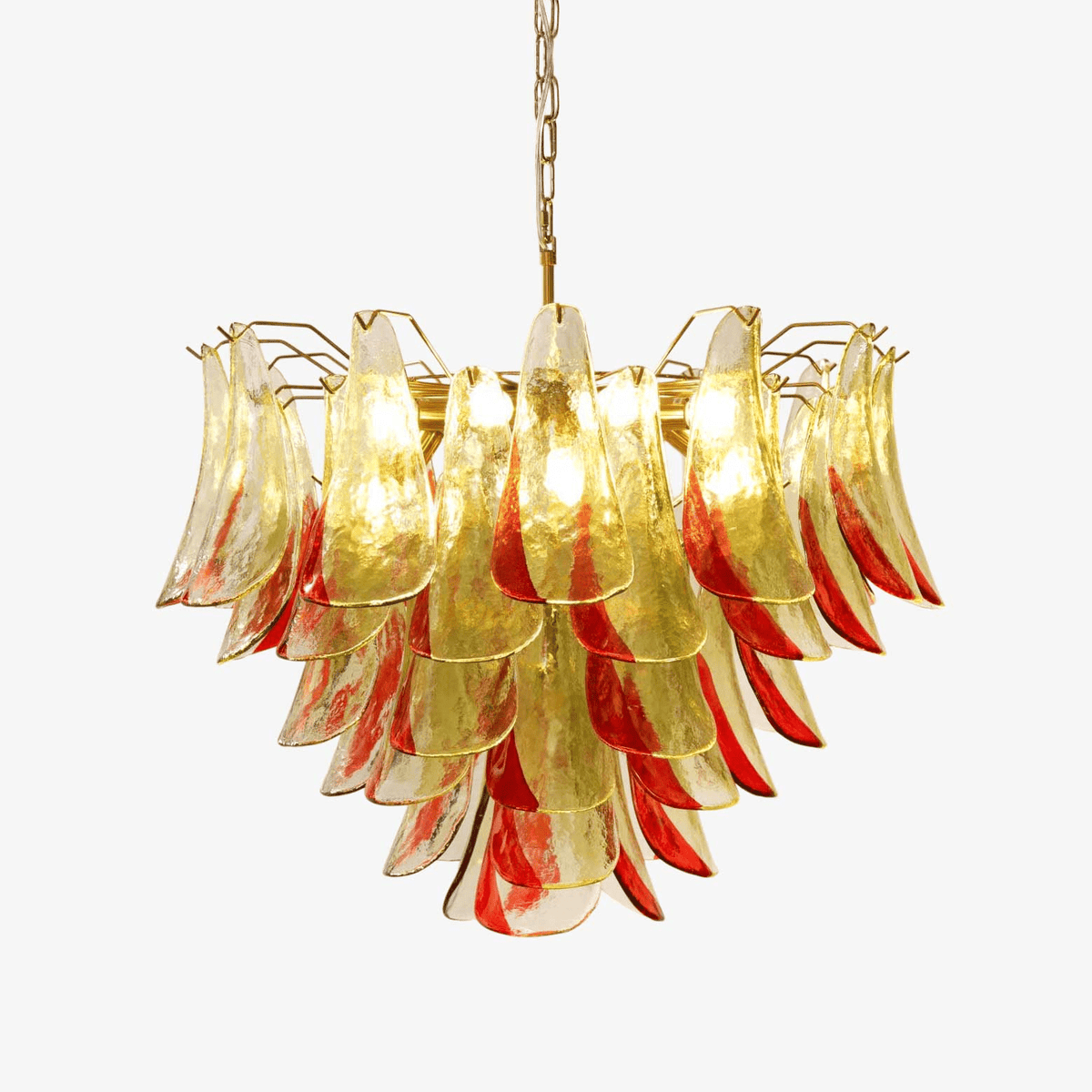 Celoraria Kroonluchter Murano-glas Bloemblaadjes Elegante