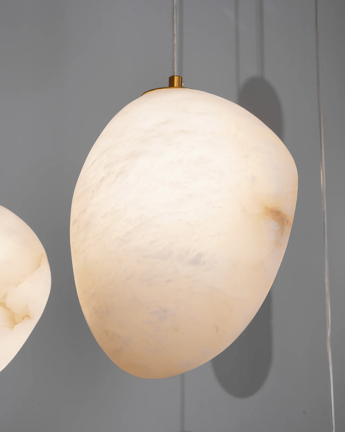 Nivisaya kiezelvormige albasten hanglamp