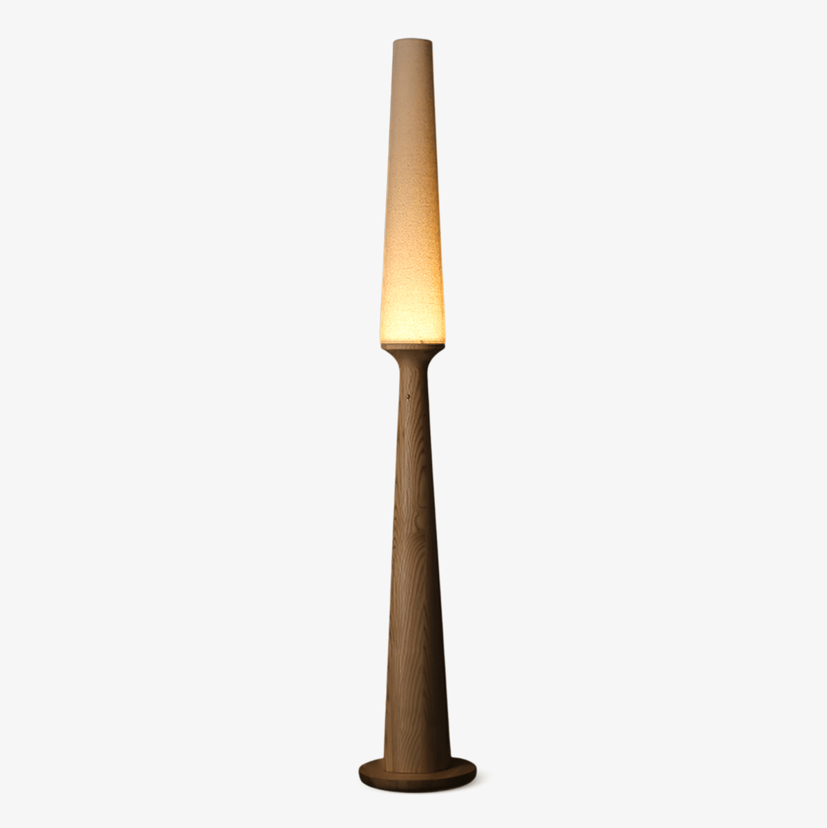 Vetheora vloerlamp met aflopend hout