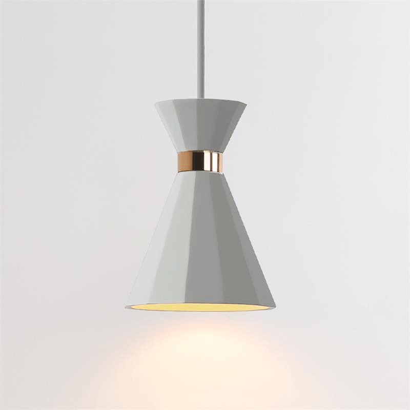 Nerissa moderne hanglamp in grijs en goud