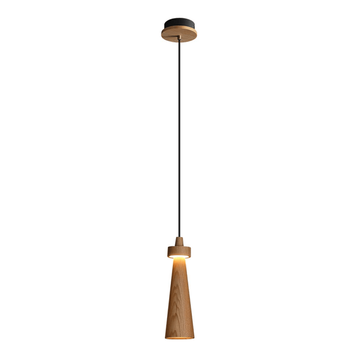 Tesno Minimalistische hanglamp van walnoothout