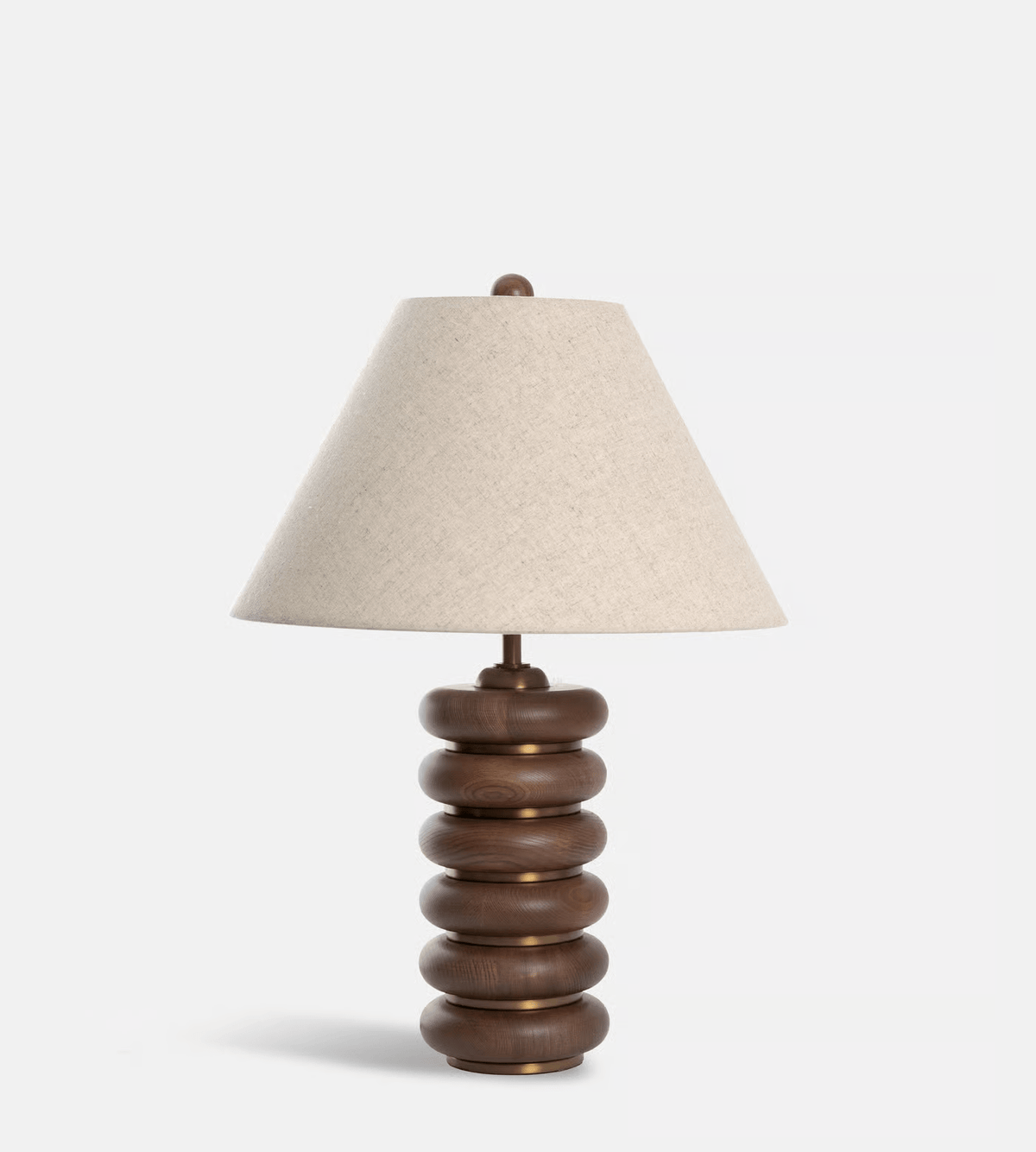 Rinalia Minimalistische tafellamp van walnoot