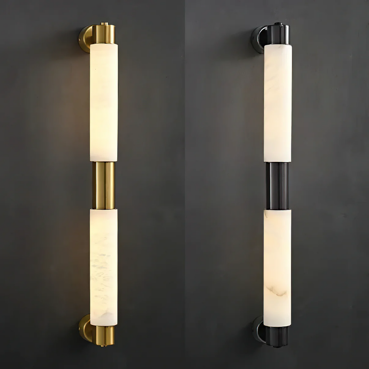 Ospix Albast messing wandlamp