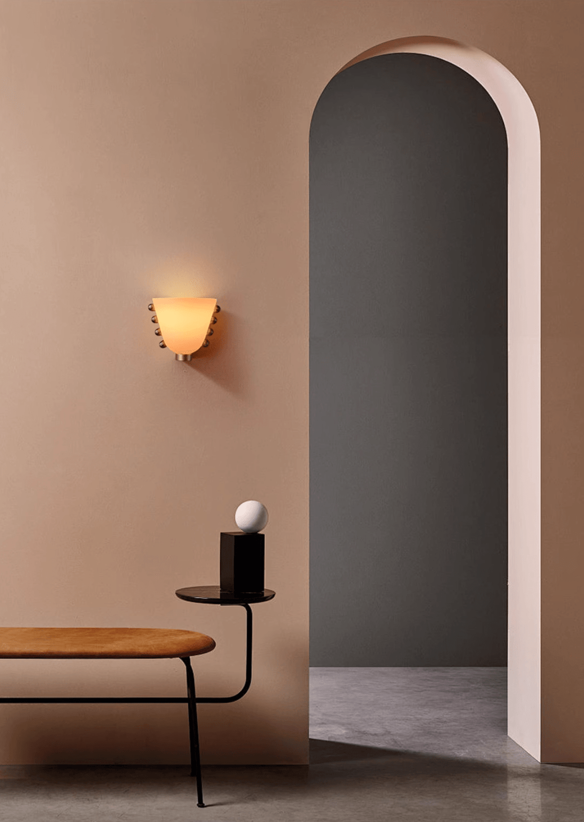 Dominic Minimalistische wandlamp van glas
