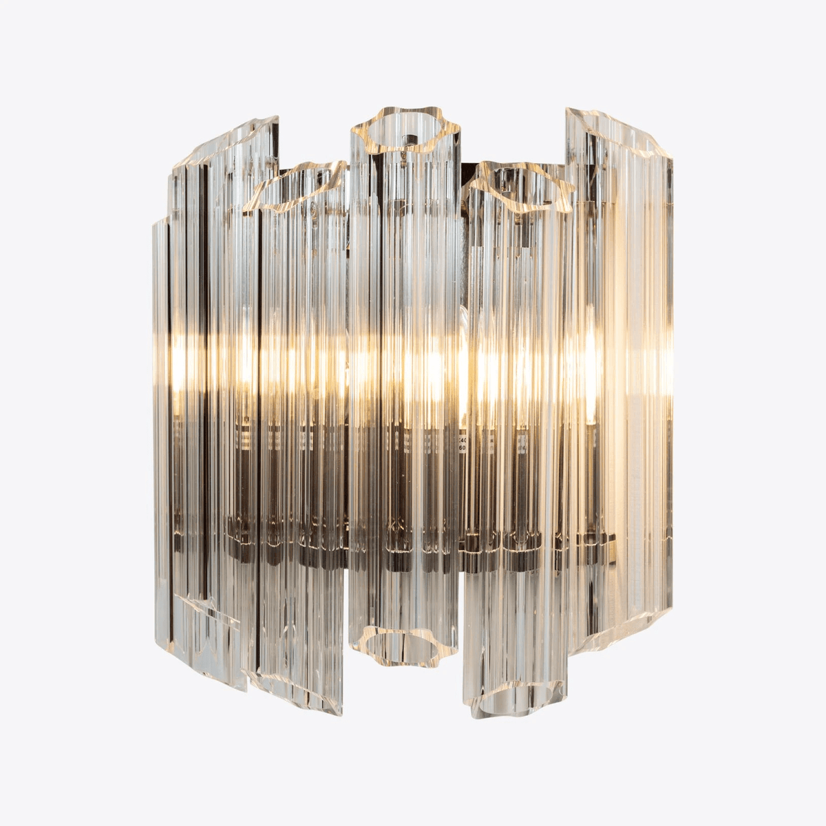 Celalaria wandlamp Helder Murano-glasbuis Cascade