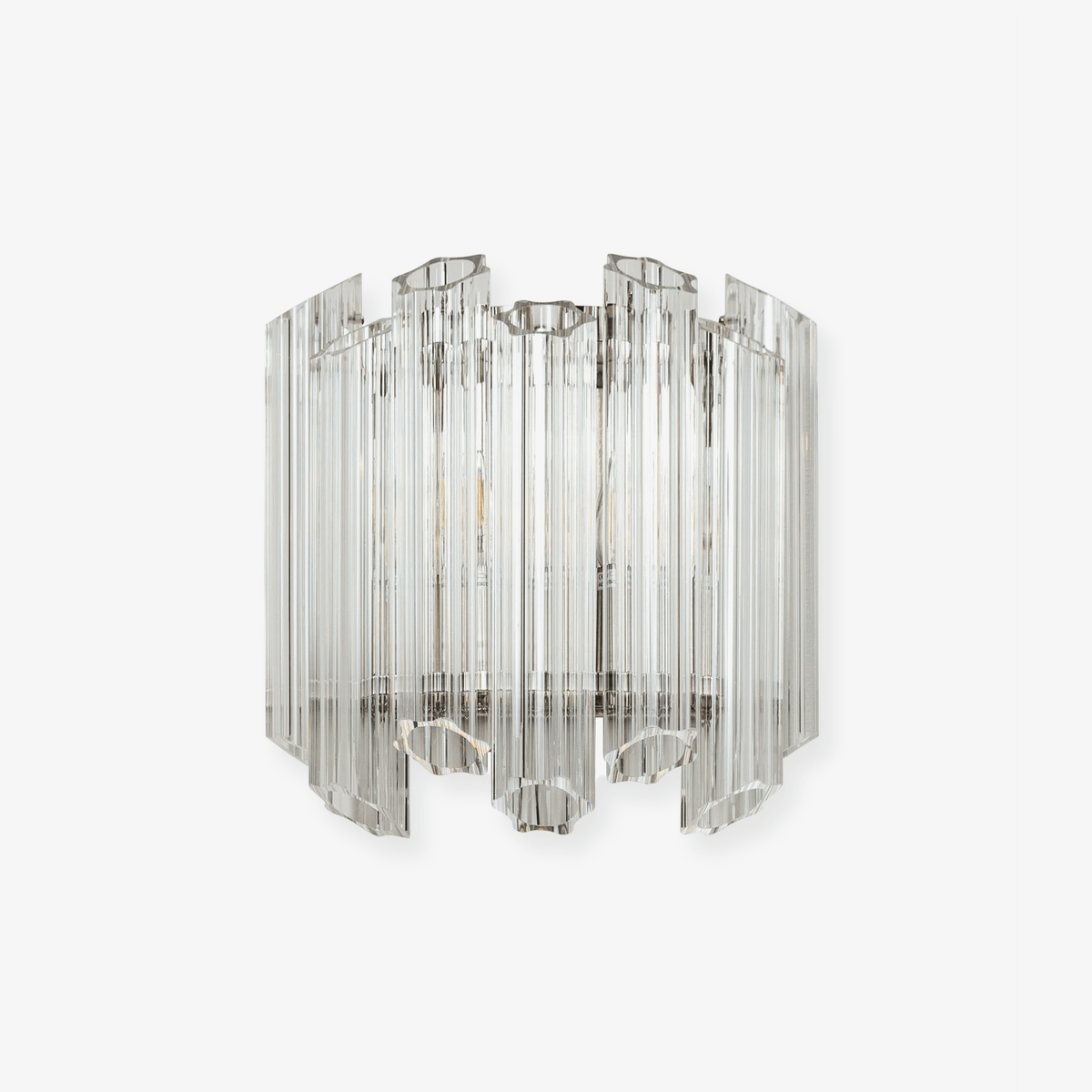 Celalaria wandlamp Helder Murano-glasbuis Cascade