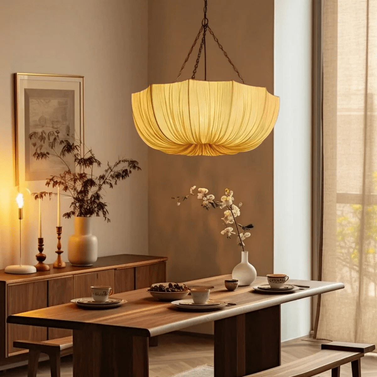 Hopty Vintage Textiel hanglamp