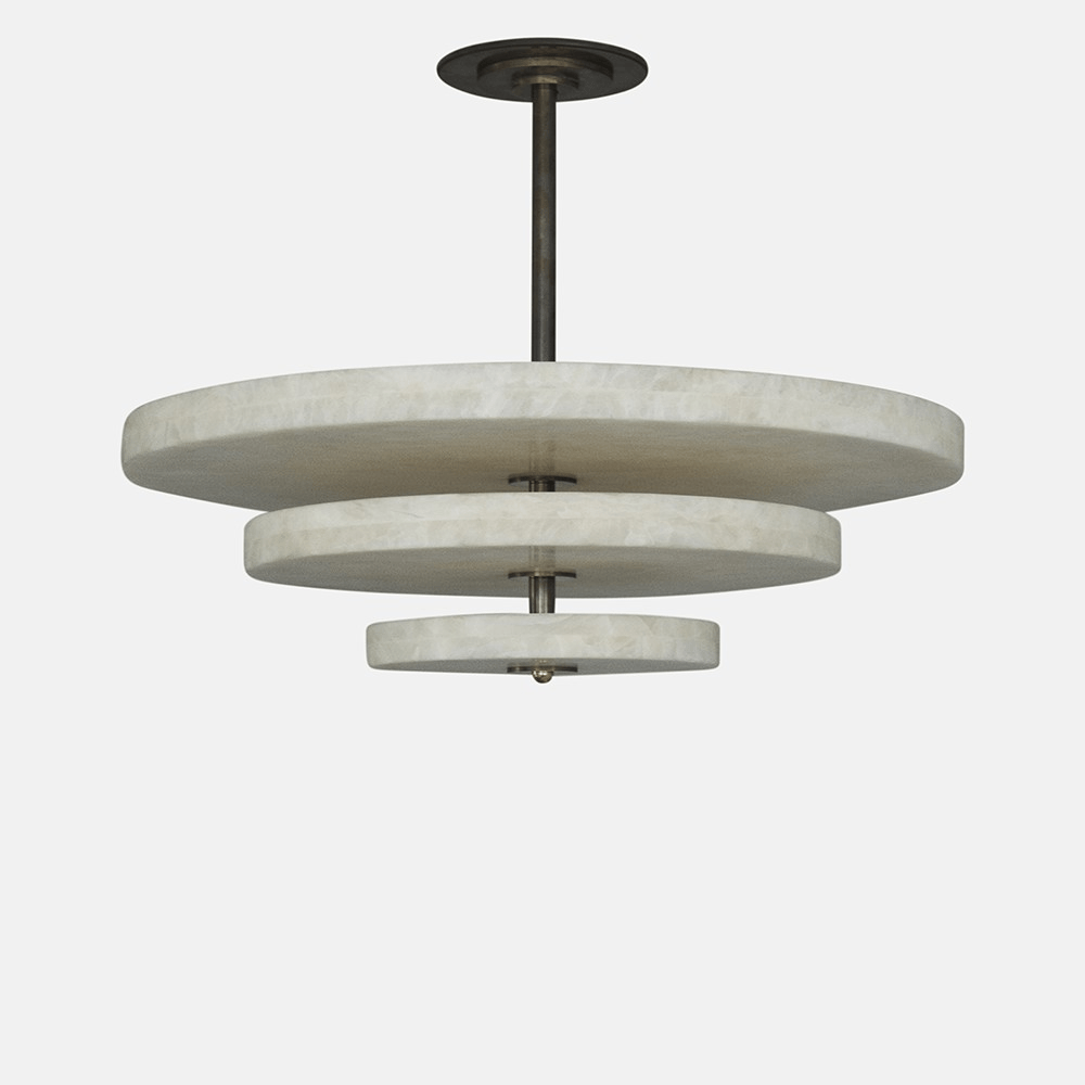 Nivoreria Minimalistische hanglamp van albast