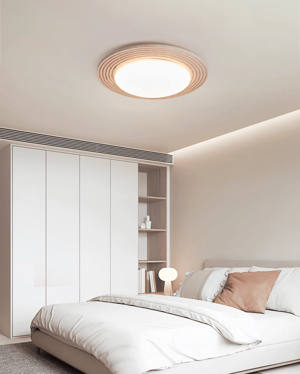 Orinir minimalistische plafondlamp van geel travertin