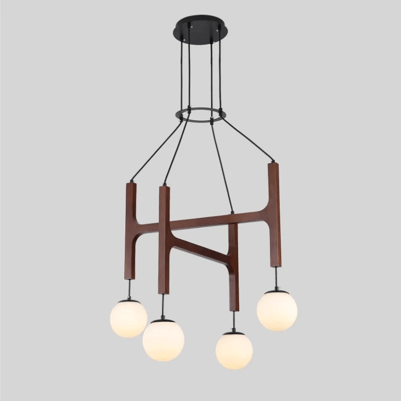 Xylocube Geometrisch Hout Bolvormig Hanglamp