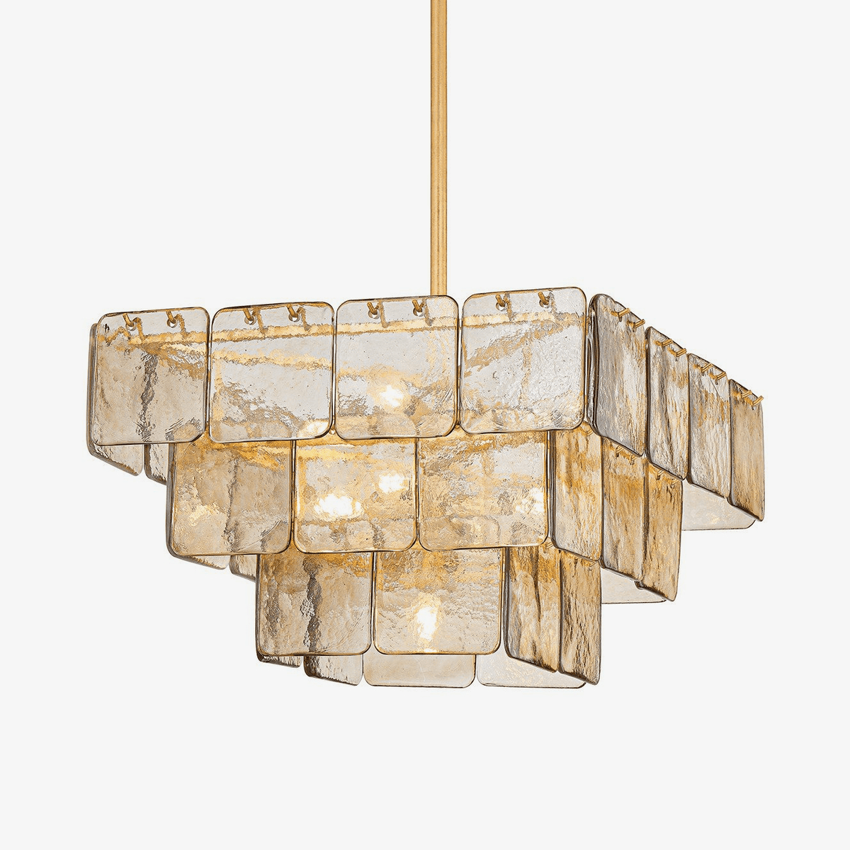 Celaniel Kroonluchter Champagne Piastre-glas Modern