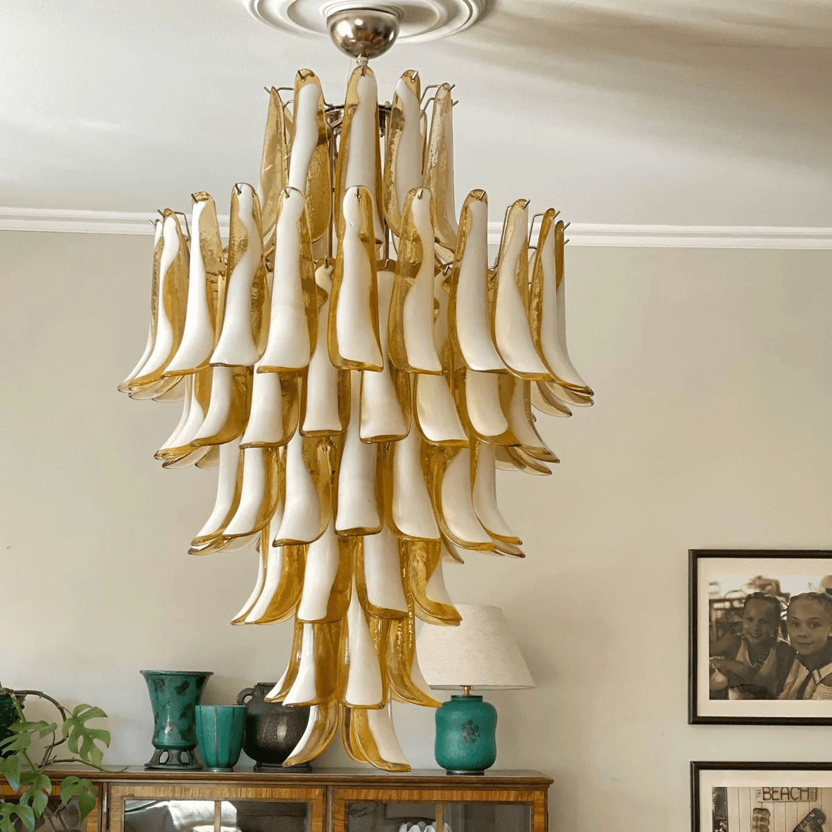 Tessa Glas Bloemblaadjes Hanglamp