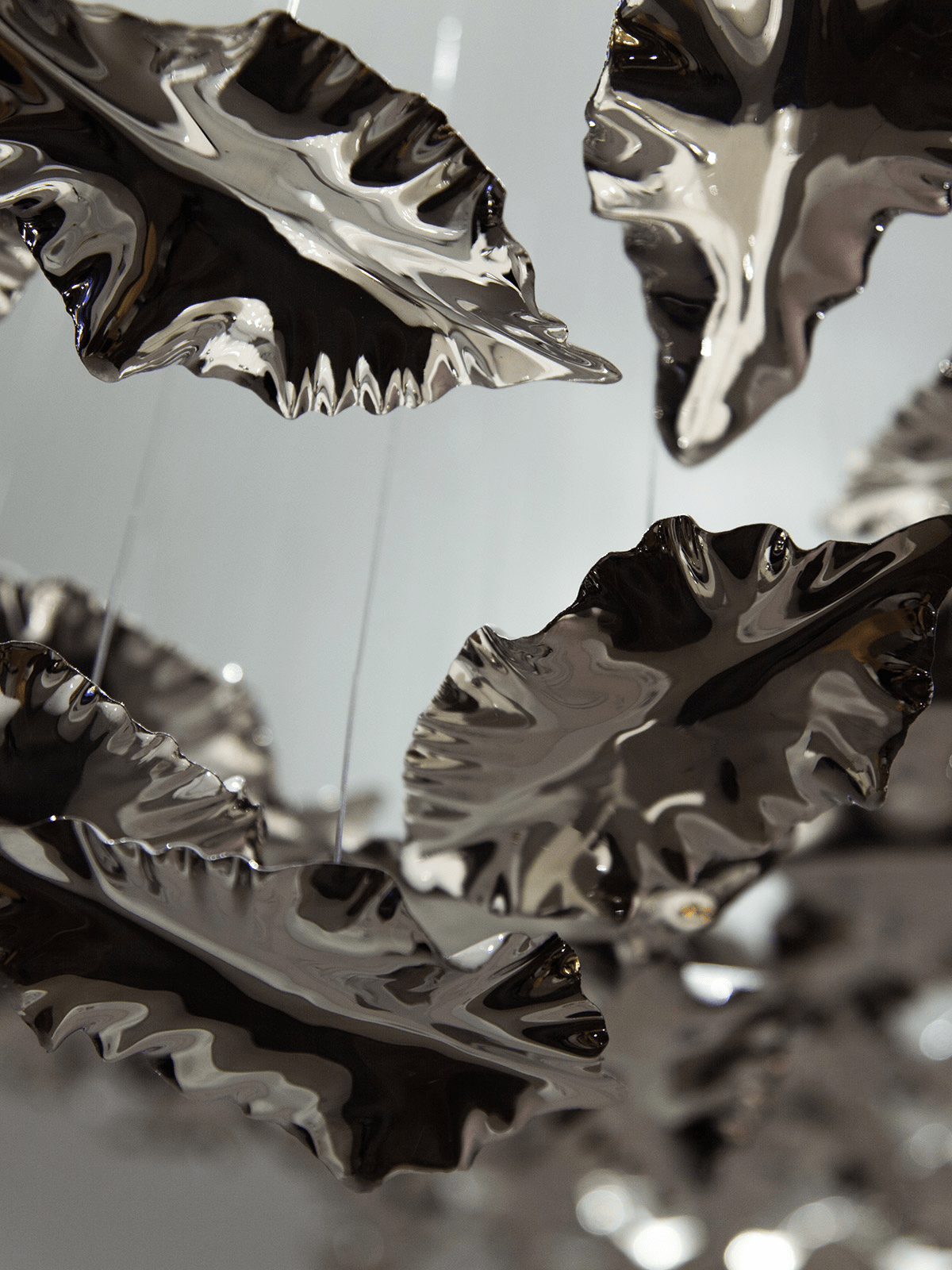 Folia Blad Verdraaide Sculpturale Kroonluchter