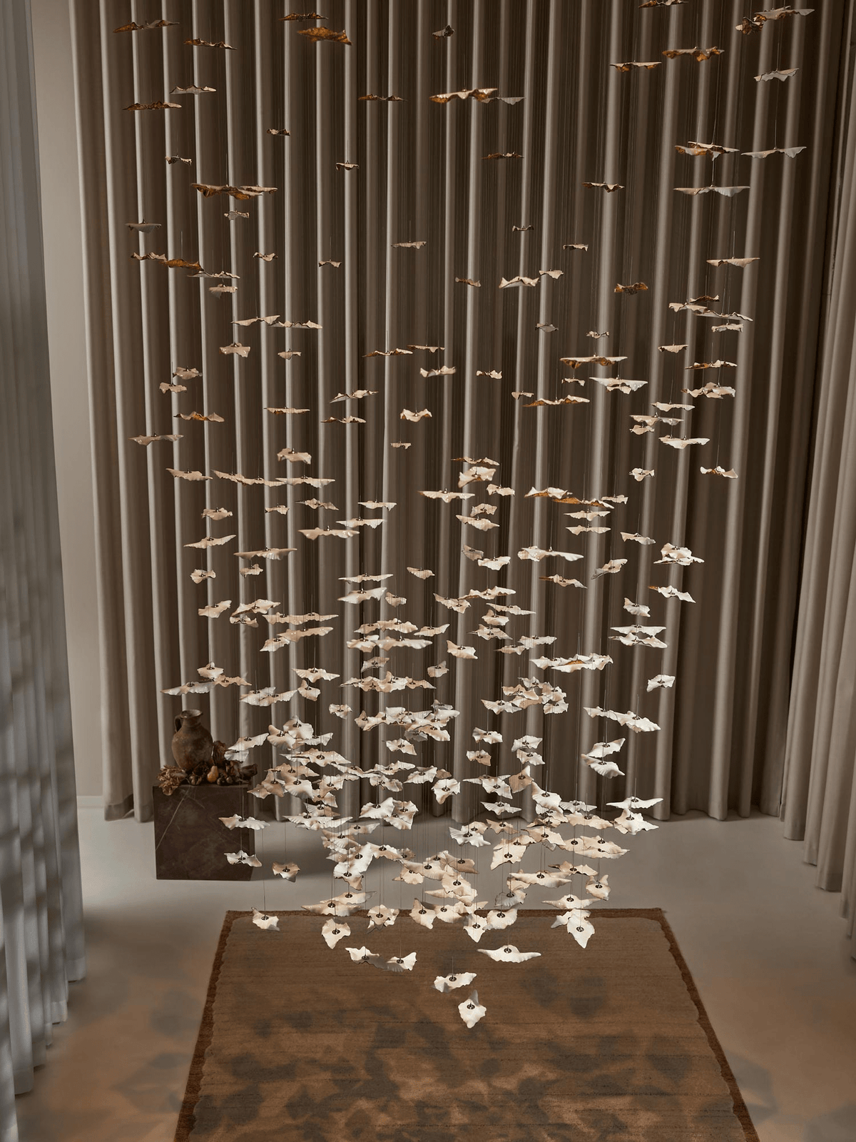 Folia Blad Verdraaide Sculpturale Kroonluchter